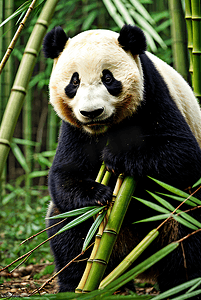 熊猫与竹林高清摄影照片8