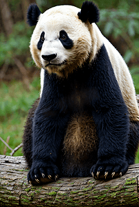 竹林，竹子，竹叶摄影照片_可爱熊猫与竹子摄影照片