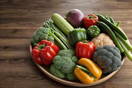 健康新鲜时蔬果蔬摄影图
