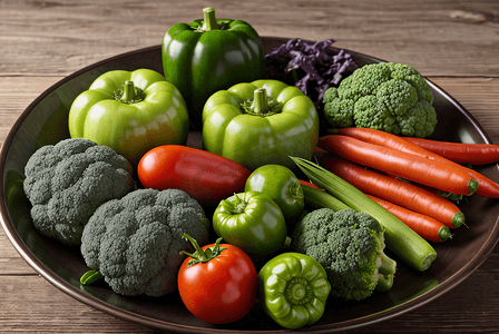 新鲜又营养的蔬菜摆拍图4高清图片