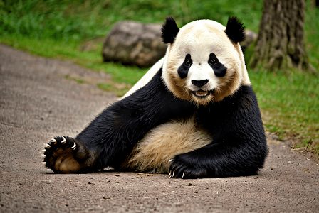 竹林里可爱的熊猫图片8