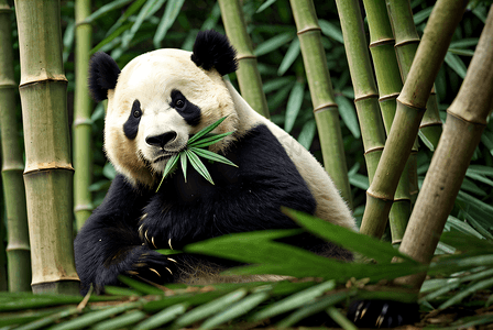 大熊猫与竹子摄影照片7