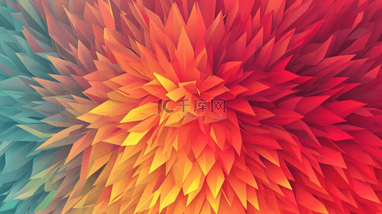 彩色花朵花瓣绽放大气背景图1