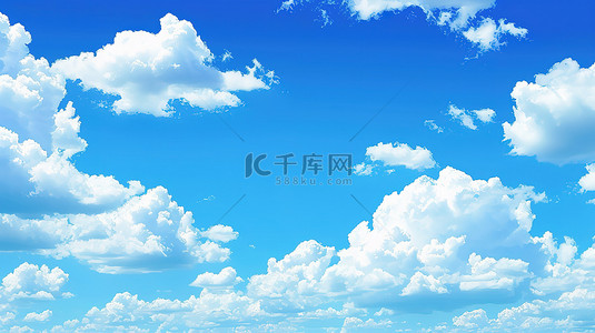 天气云朵背景图片_蓝天白云天气晴朗天空背景