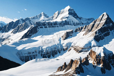 雪山山脉山峰摄影配图3