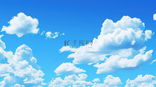 占卜预测天气背景图片_蓝天白云天气晴朗天空背景