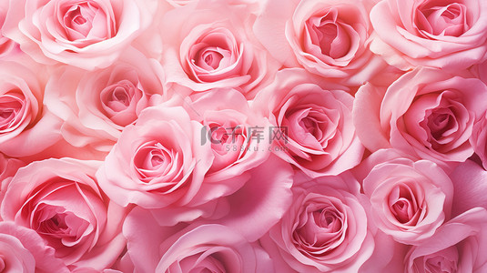平铺背景图片_粉色玫瑰花瓣平铺素材