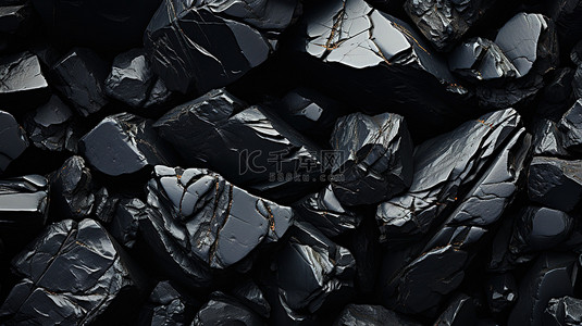 黑色岩石纹理质感设计