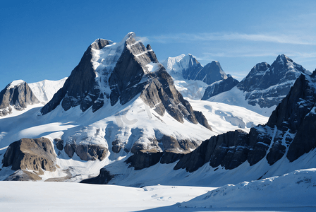 雪山山脉山峰摄影配图5