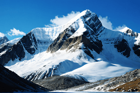 雪山山脉山丘摄影照片0