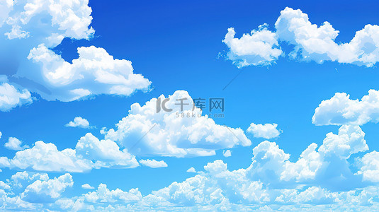 蓝天白云天气晴朗天空设计图