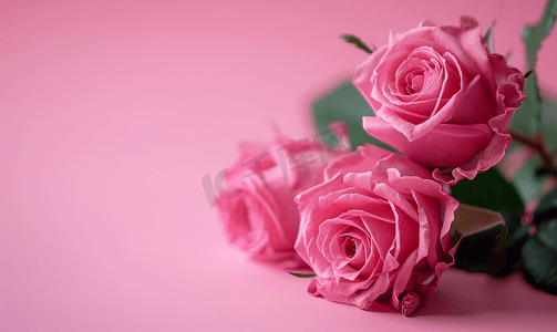 情人节粉色花朵摄影照片_情人节粉色漂亮玫瑰花