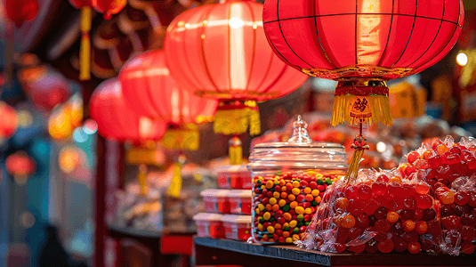 年货节主图直通车摄影照片_春节年货集市糖果15