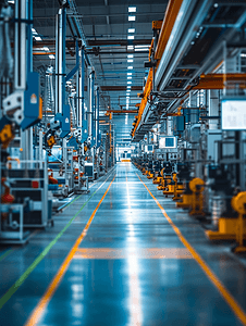 工厂车间工业自动化生产组装生产线