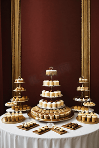 蛋糕甜品桌高清摄影配图8
