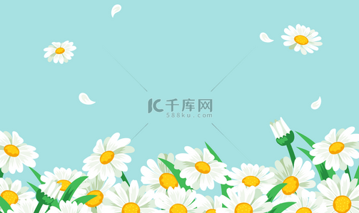 简约唯美春节春天插画背景