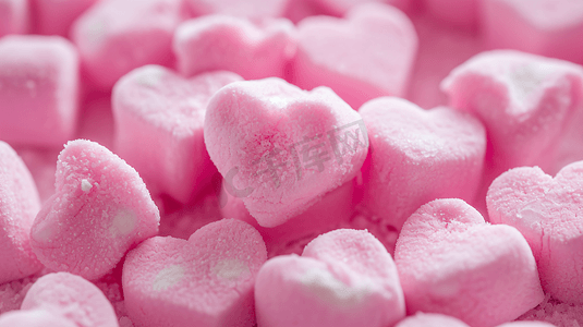 美味可口的粉色心型糖果10