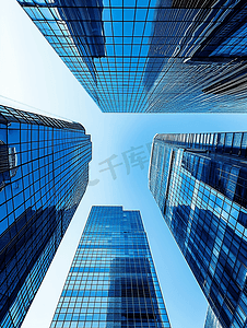 摩天大楼高科技商务楼城市