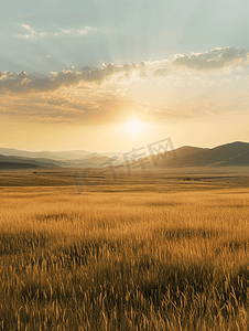 草原河流摄影照片_内蒙古大草原天然牧场