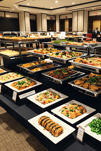 米其林高级餐厅美食图摄影照片