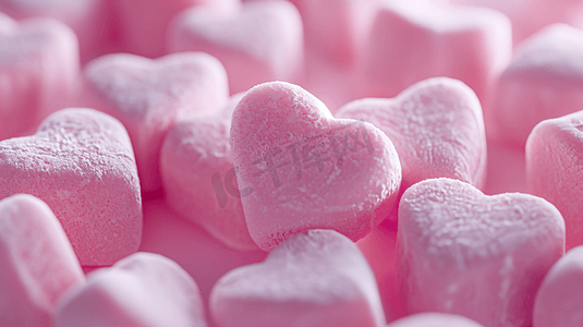 美味可口的粉色心型糖果3