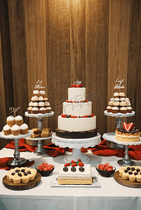 婚礼婚庆宴会典礼甜品桌摄影图片9