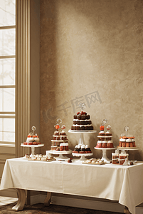 婚礼婚庆宴会典礼甜品桌摄影配图2