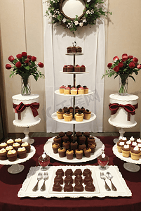 婚礼婚庆宴会典礼甜品桌摄影图片7