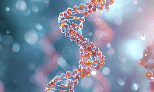 染色体摄影照片_DNA染色体基因螺旋形生物科学