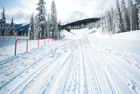 冬季户外滑雪场摄影图片4