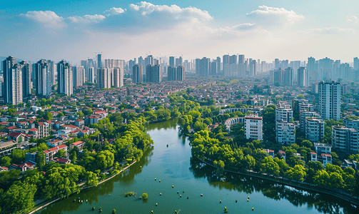 高空摄影成都城市风景摄影