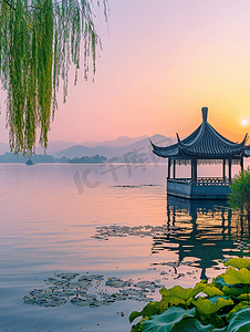 杭州西湖摄影照片_中国的西湖风景