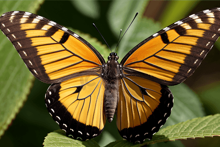 一直美丽的黄色蝴蝶摄影图片4