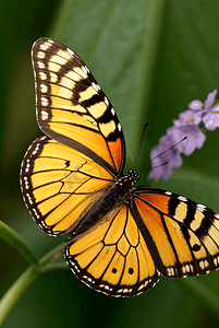 黄色蝴蝶高清摄影图9