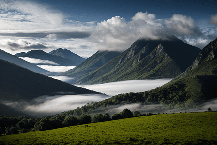 云雾缭绕图片摄影照片_云雾缭绕的山脉摄影图片8
