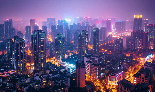 高空摄影成都城市风景摄影