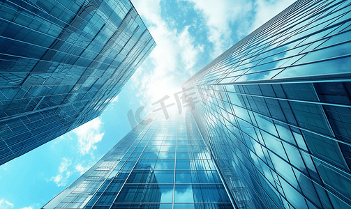 摩天大楼高科技商务楼城市