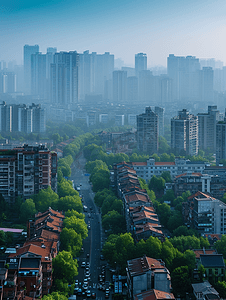 成都城市建筑摄影照片_高空摄影成都城市风景摄影