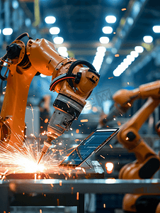 焊接自动化机器人机械臂工作加工生产