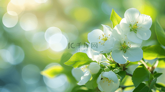 春天的背景图背景图片_春天公园里树枝上小花绽放的背景图11