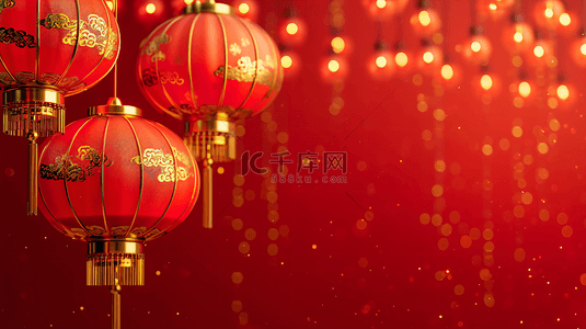 春节装饰红灯笼背景40