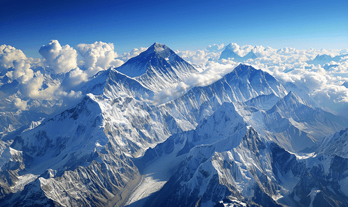 自然风景喜马拉雅山珠穆朗玛峰地区