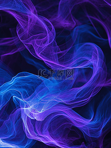 黑紫色鎏金流线线条抽象艺术背景22