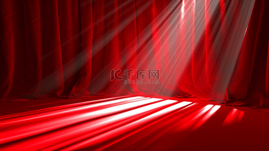 红色场景灯光阳光照在墙上的背景图1