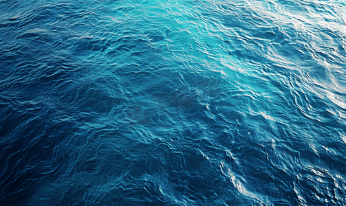 深蓝色的海水大海
