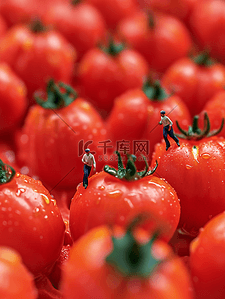 高清新鲜美味西红柿图片背景图3