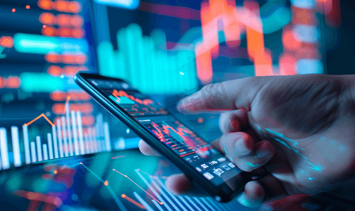 投资者和经济学摄影照片_科技数据投资者分析股票市场报告和财务仪表板与商业智能