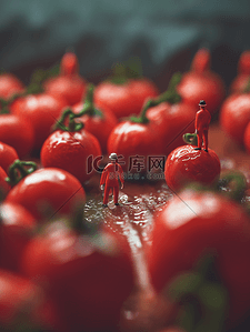 清新大自然背景图片_高清新鲜美味西红柿图片背景图5