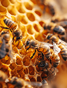 采蜂蜜摄影照片_蜜蜂采蜜蜂蜜