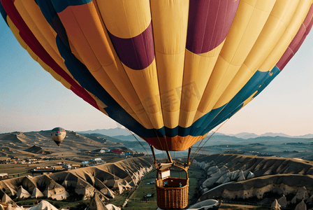 海外名校摄影照片_浪漫土耳其热气球旅游风景摄影图